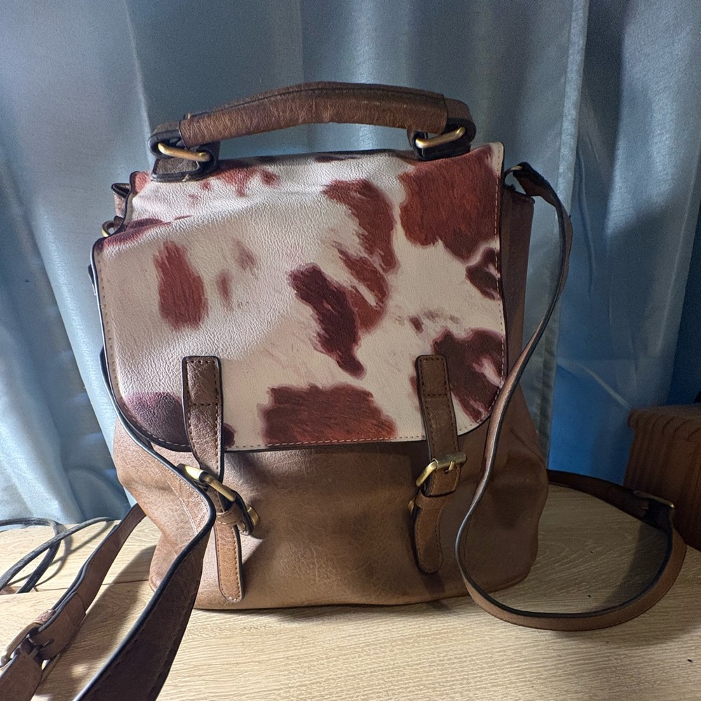 NGil back pack with faux leather. Very roomy.